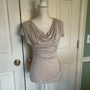 WORN ONCE Women’s cowl neck cotton top. Size Small.